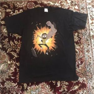 Rick And Morty Graphic Tee Shirt Morty With Armothy Arm Men’s Size Large T Shirt